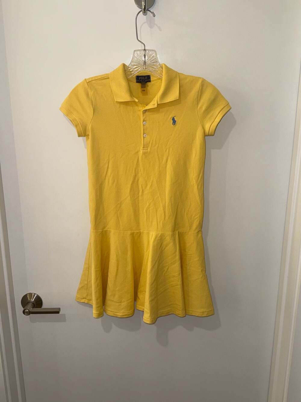 Polo Ralph Lauren Girls Short-Sleeve Cotton Mesh Drop-Waist Polo Dress